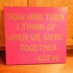 Song Lyric Wall Art