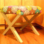 Upholstering the X-Bench