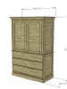 Two-Piece Armoire