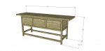 Build a Wisteria Inspired Chinese Butcher Table