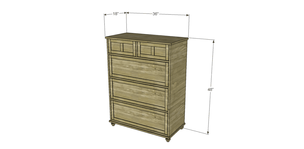 Free Plans To Build A Pier One Inspired Ashworth 5 Drawer Dresser