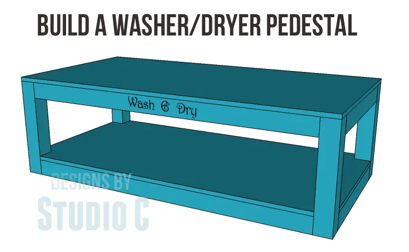 Build A Pedestal For A Washer Dryer