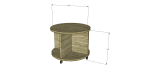 Storage Ottoman on Casters