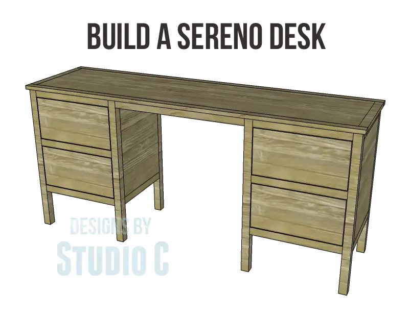 Free Plans To Build A One Kings Lane Sereno Desk
