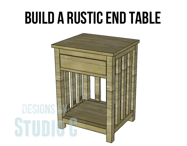 Samanea rustic end table plans