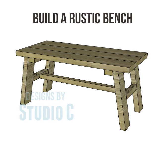 free furniture plans build rustic bench