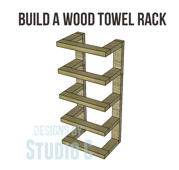 wooden towel shelf for bathroom