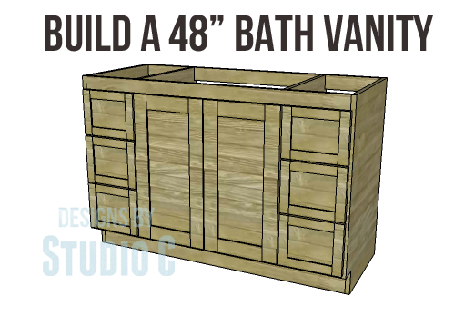 DIY Woodworking Plans to Build a 48″ Bath Vanity