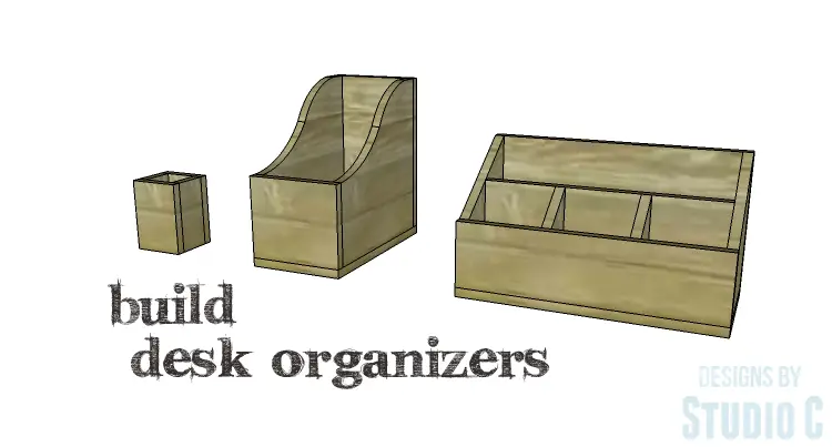 Organize A Desk With Easy To Build Caddies
