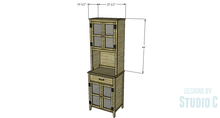 A Tall Cabinet With A Hutch Part Two