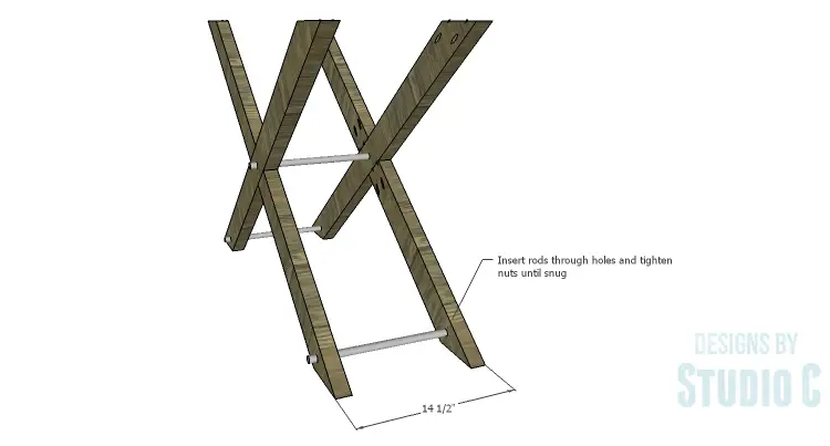 DIY Plans to Build a Rustic X-Leg Console Table