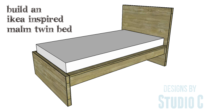 Free Furniture Plans To Build A Diy Ikea Inspired Malm Twin Bed