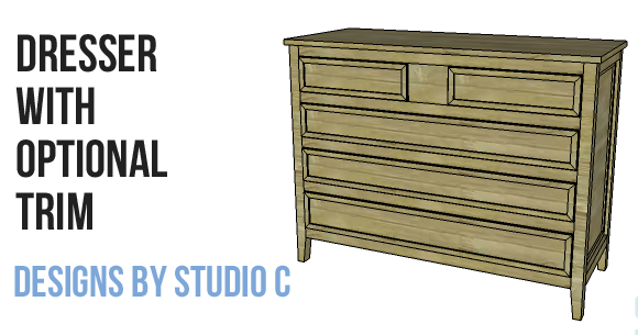 An Easy To Build Dresser With Optional Trim