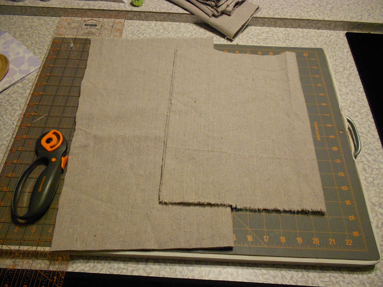 Make Canvas Pillow Covers prewashing the dropcloth