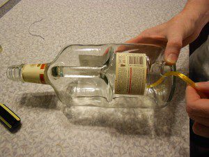 How to Make a Lamp with a Liquor Bottle 10