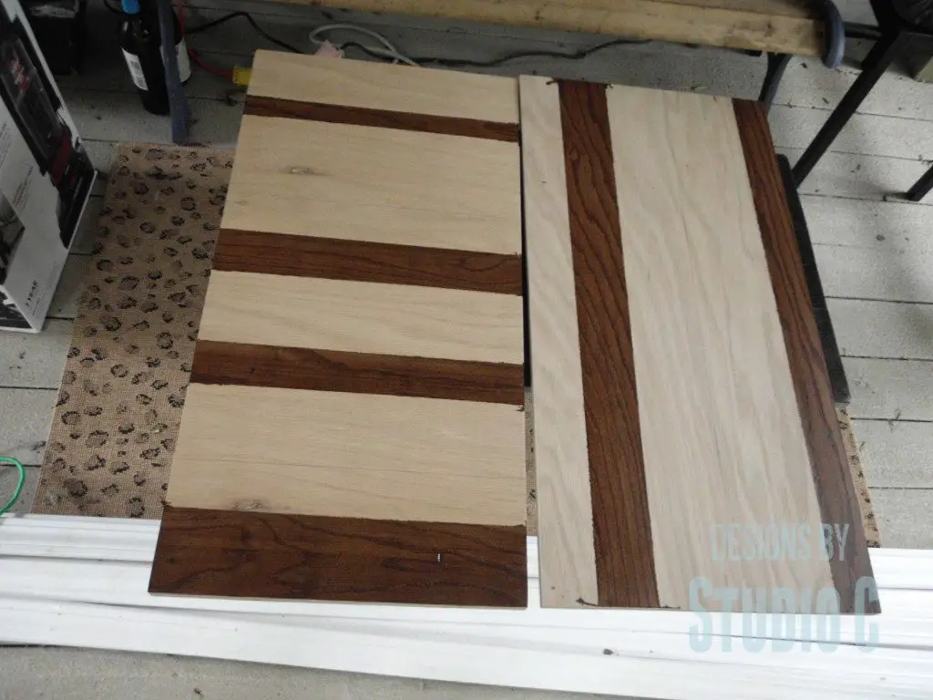Create a Striped Panel with Stain and Plywood SANY0659