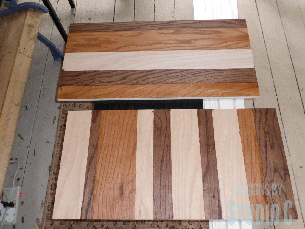 Create a Striped Panel with Stain and Plywood SANY0665