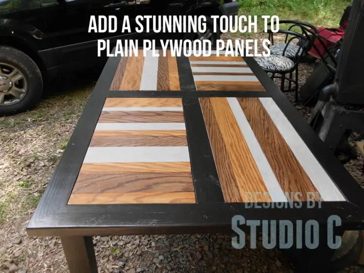 Create a Striped Panel with Stain and Plywood