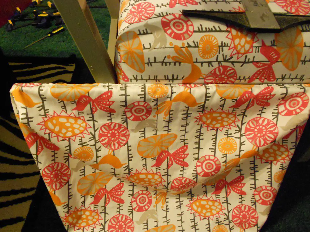 upholstering the PB teen inspired suite chair cover for back