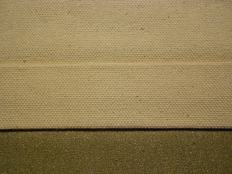 How to Make a Canvas Floor Cloth fold over 1" for hem