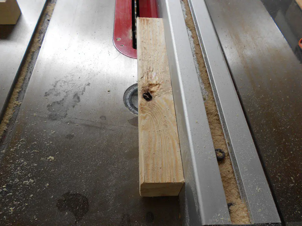 How To Cut a 2x4 In Half cutting off rounded edge