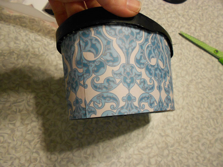 Recycle a Container and Make It Pretty completely covered container