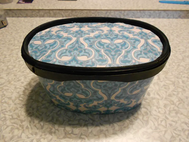 Recycle a Container and Make It Pretty completed container