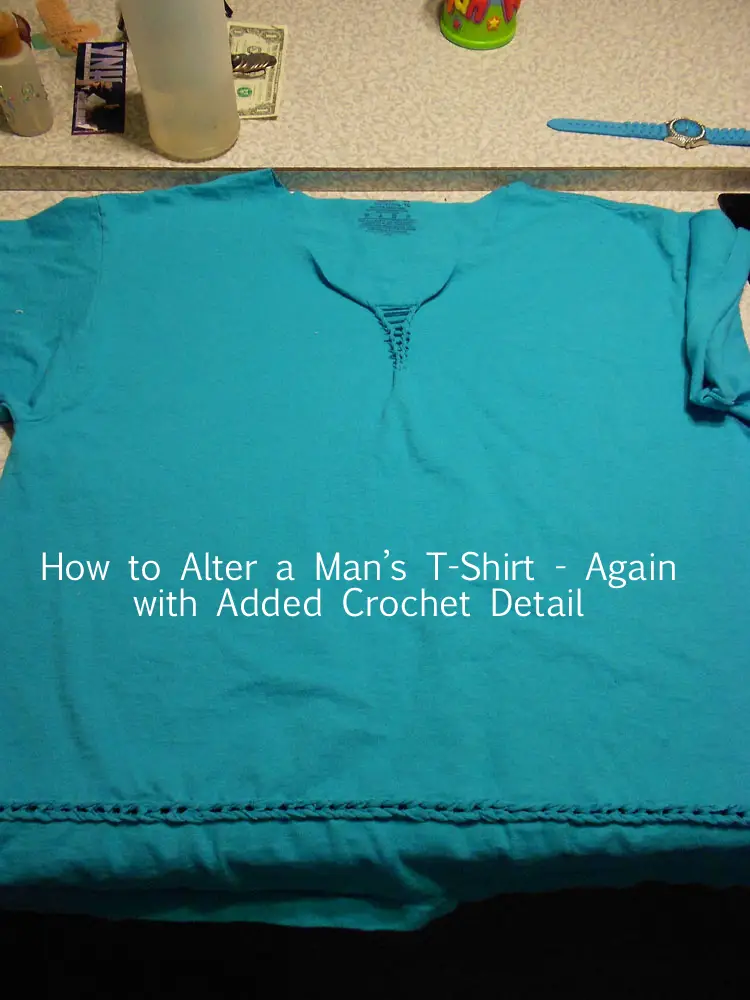 How To Alter a Man's T-shirt Again
