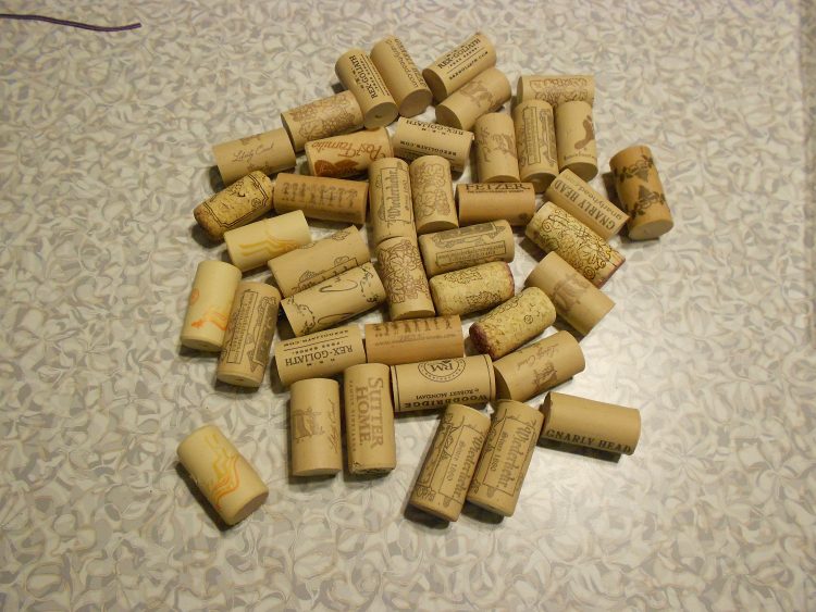 framed cork board wine bottle corks