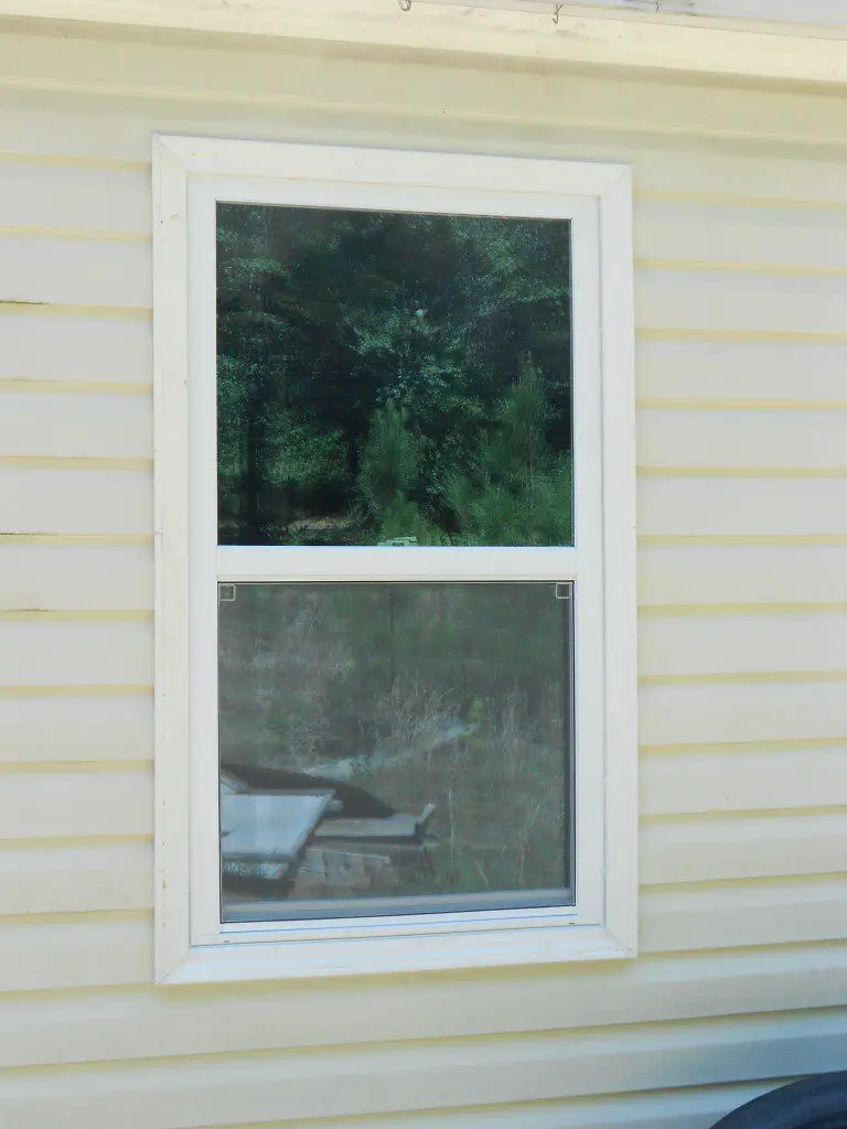 Replacing a window new outside with trim