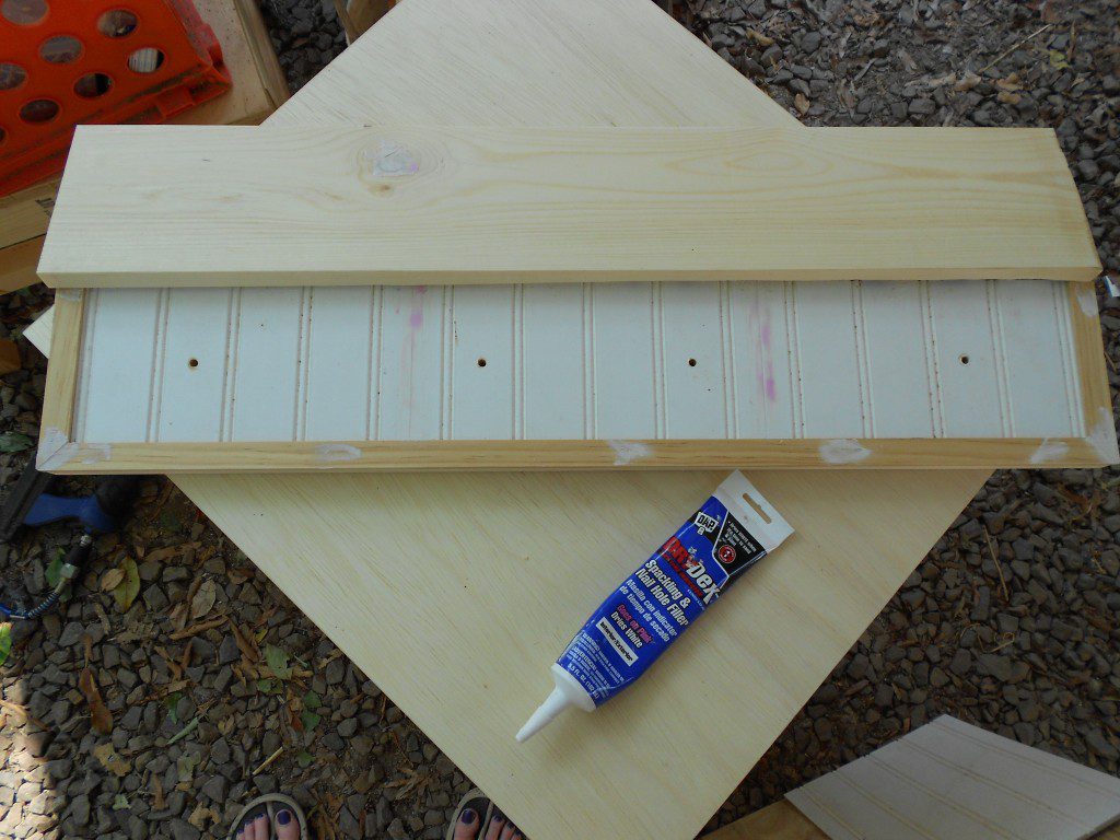 beadboard peg shelf fill holes