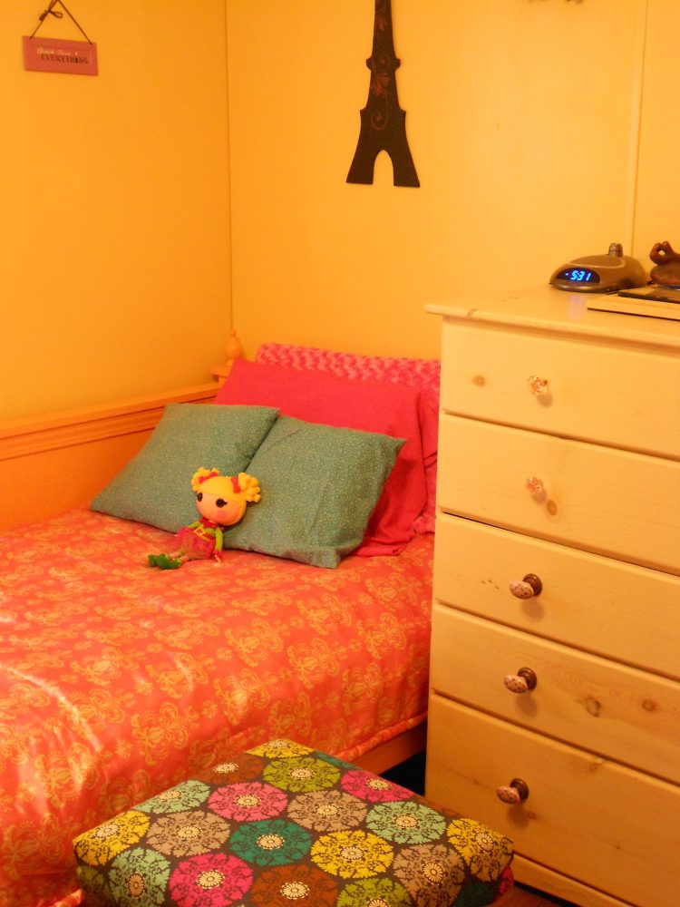 Teen Bedroom Makeover bed position