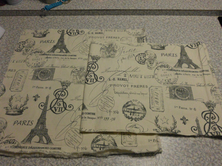 Make a Canvas Cube cotton duck fabric