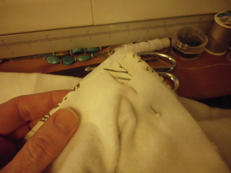 Make a Canvas Cube sew sides to top