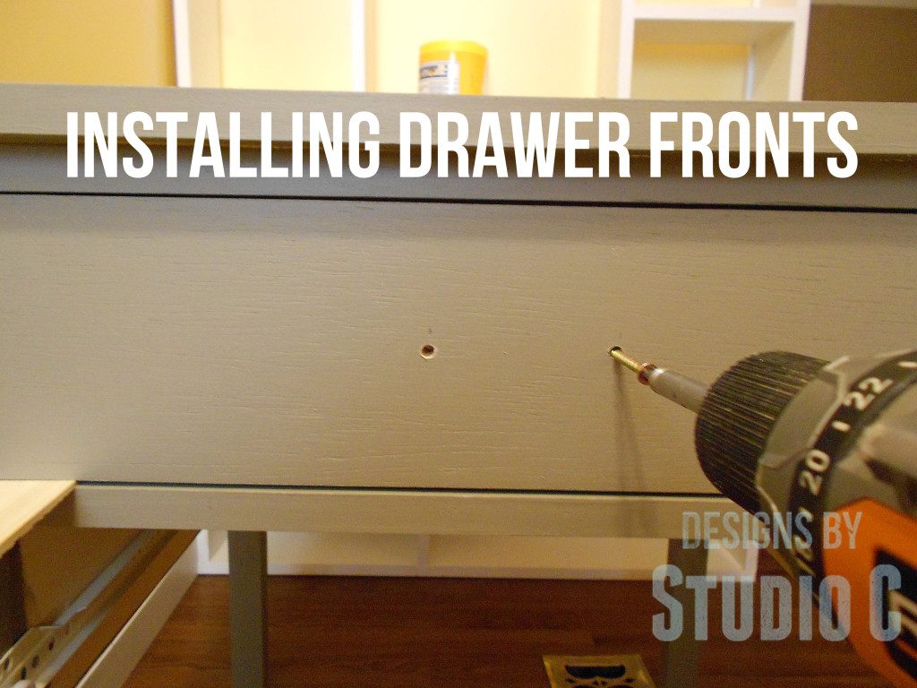 Easy Way to Install Drawer Fronts 