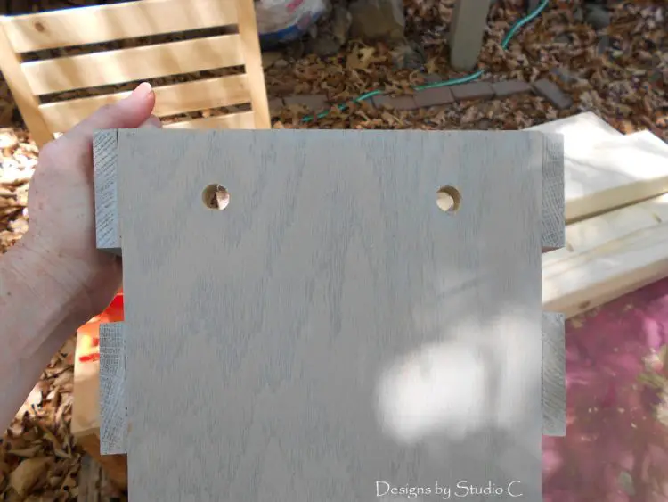 Build a Rustic Basket drilled holes