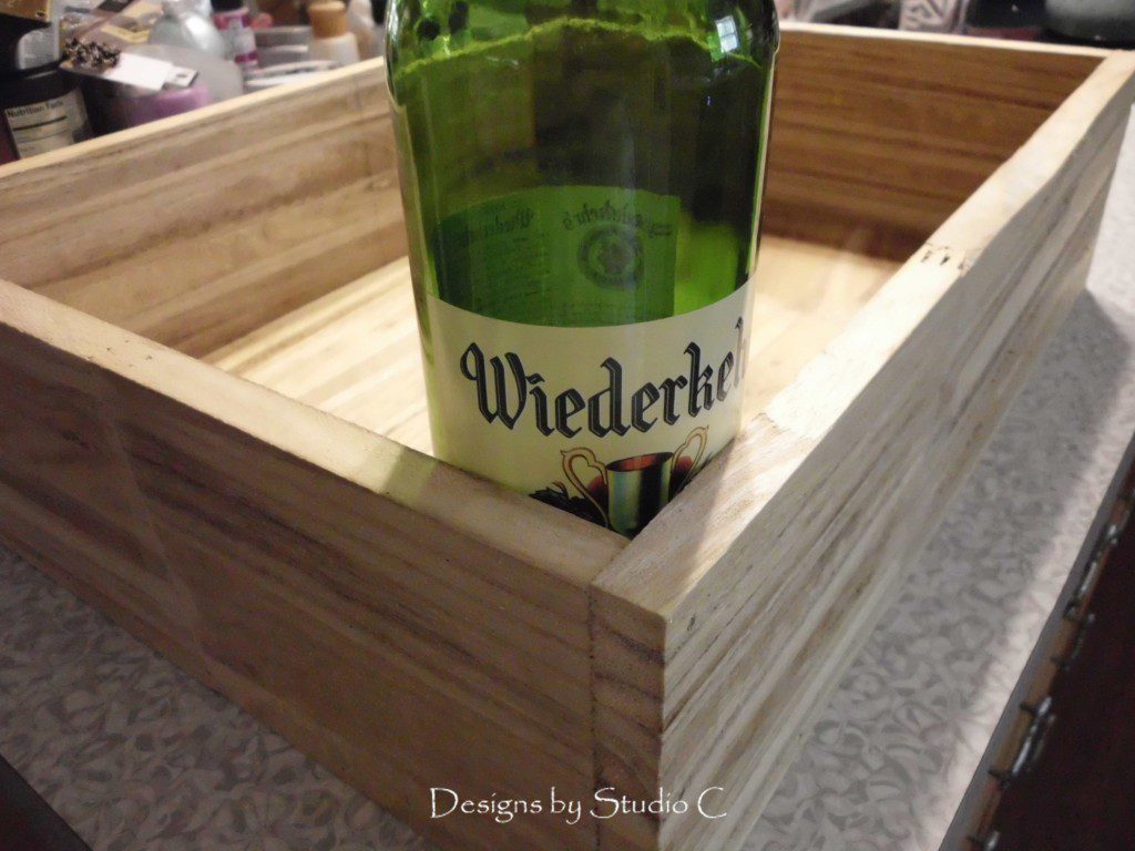 rustic crate wine bottle lighting bottle in box