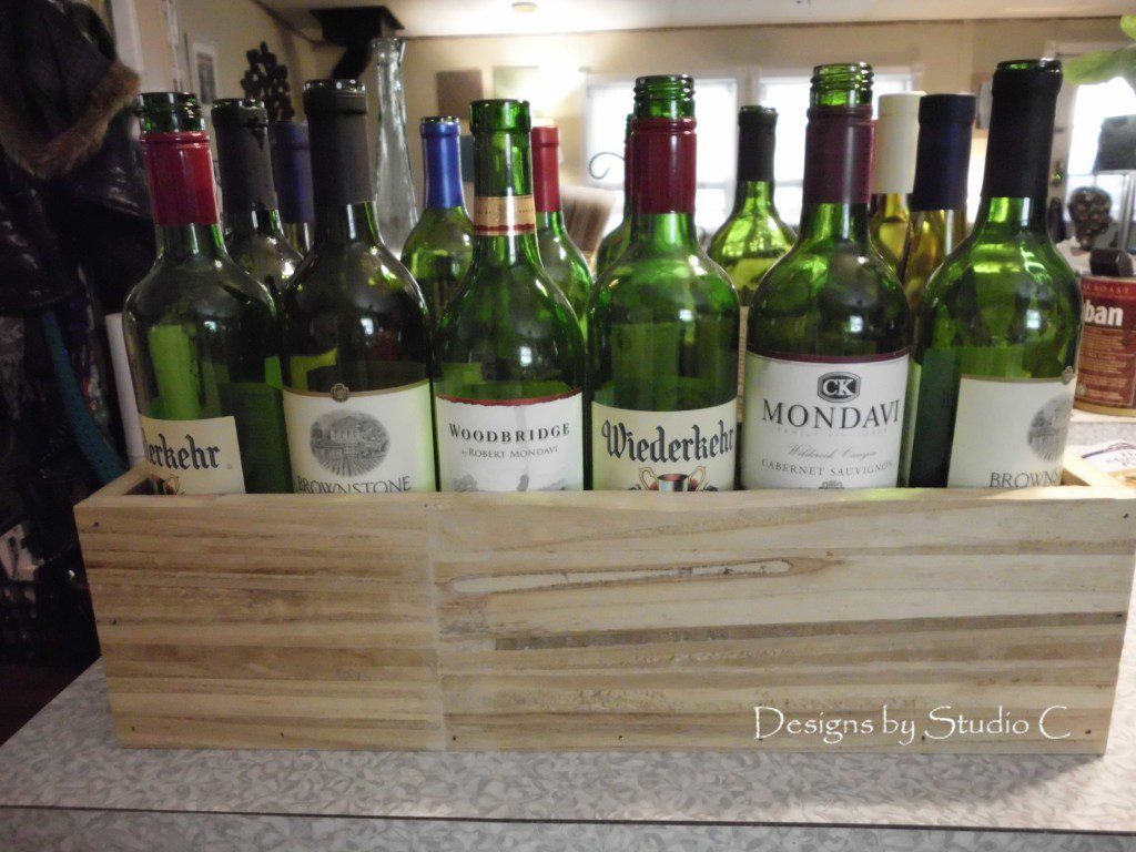 rustic crate wine bottle lighting all bottles in box