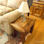 how to build a side table with lamp