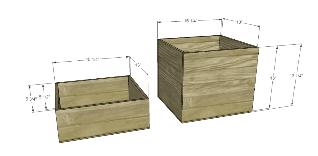 Free Furniture Plans to Build a File Cabinet_Drawer Boxes