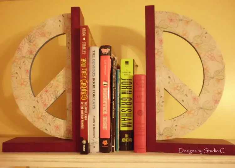 How to Make Peace Bookends completed project