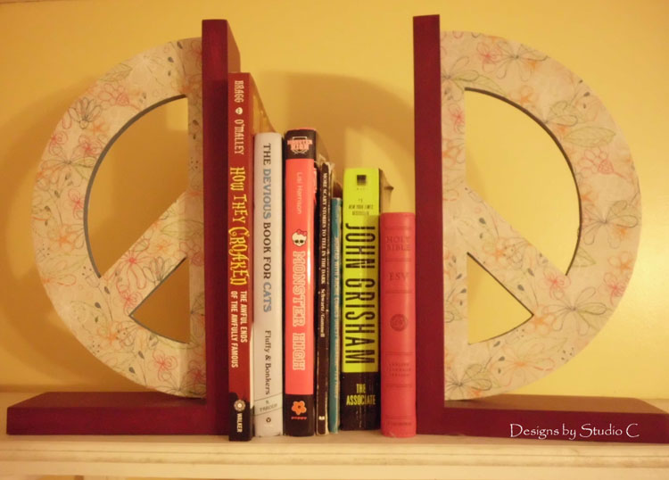 How to Make Peace Bookends completed project