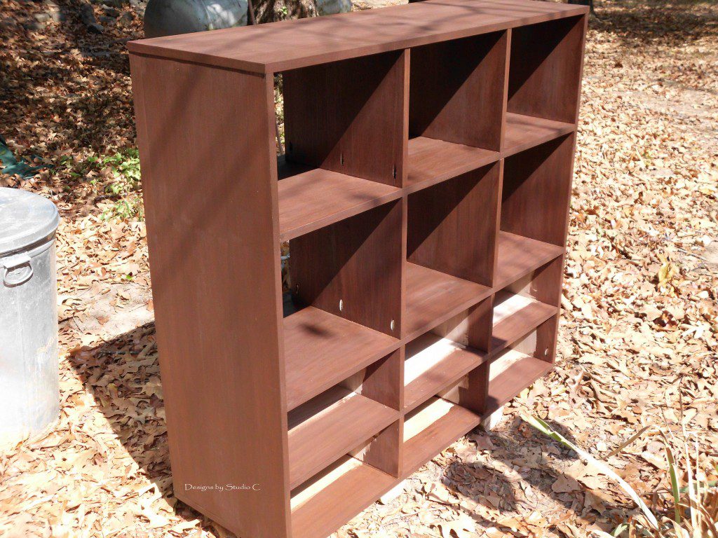 building a cabinet with plywood stained cabinet