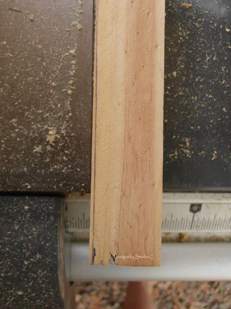 how to use a tapering jig on the table saw SANY1126
