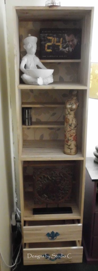 easy to build bookcase front view