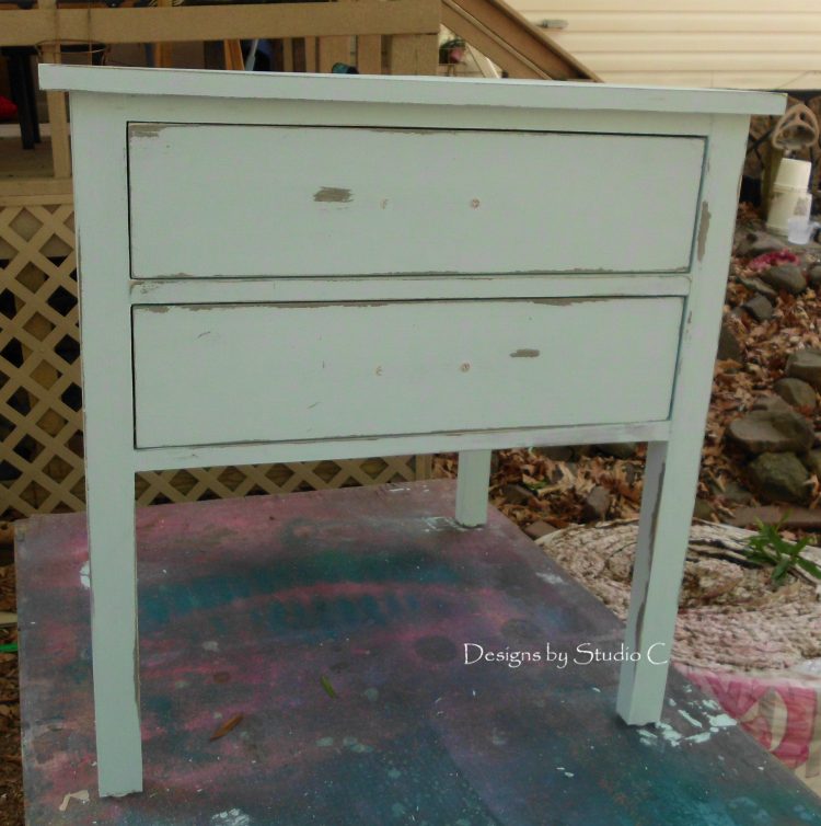 How to Make and Use Chalk Paint finished drawer fronts