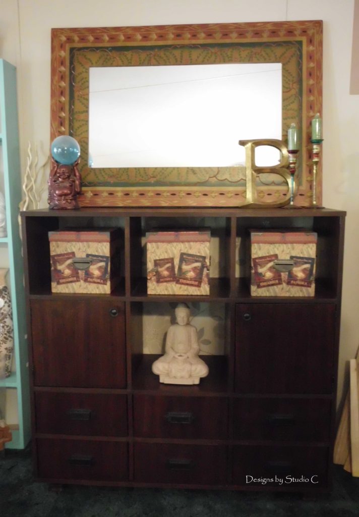 building a cabinet with plywood completed front view