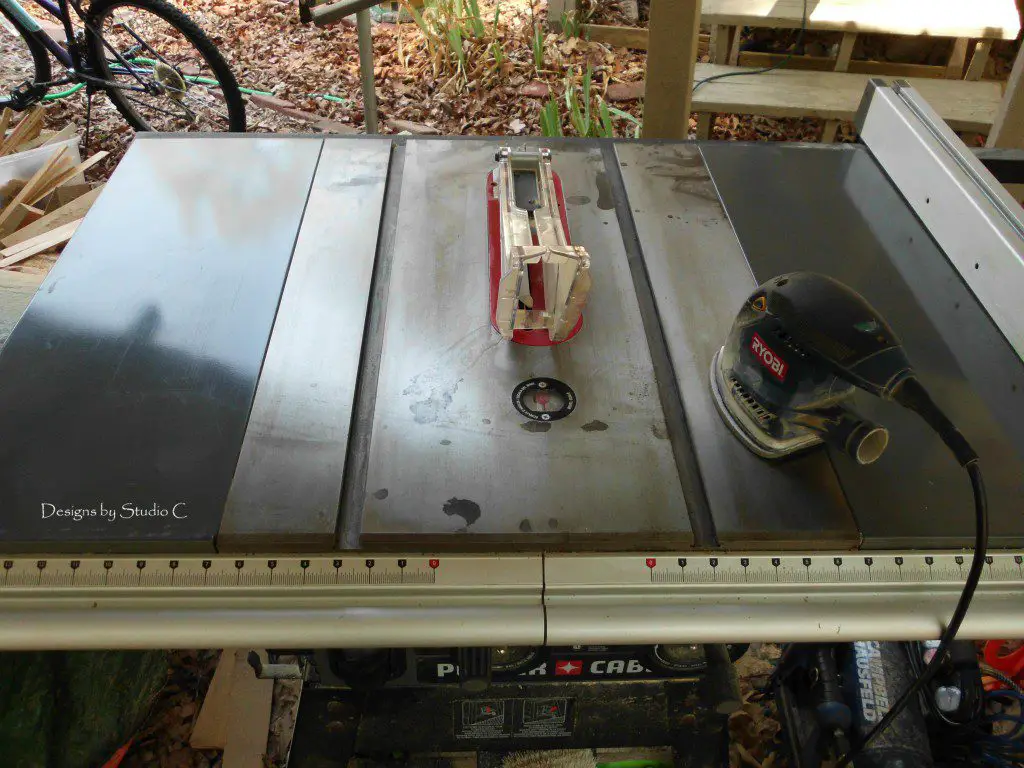 how to keep lumber running smoothly through the table saw buffed top