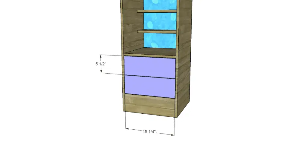 Free Furniture Plans to Build a Bookcase_Drawer Fronts