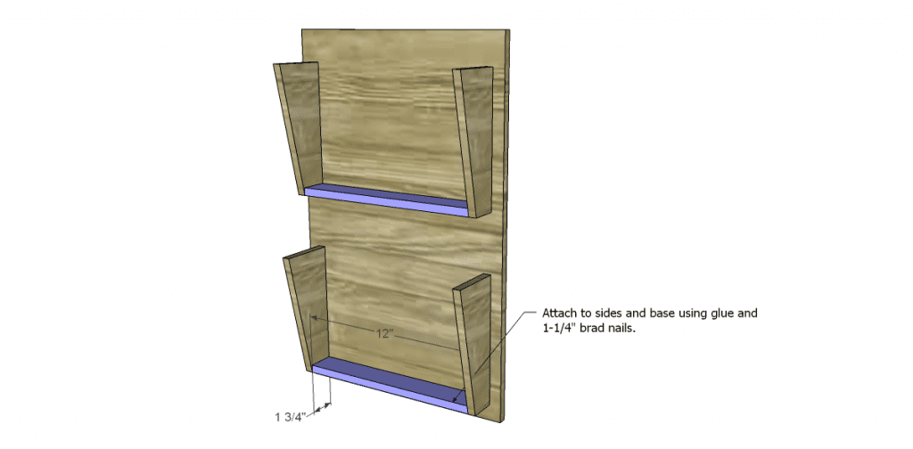 How to Build a Wall Pocket Inspired by Ballard Designs_Pocket Bottom